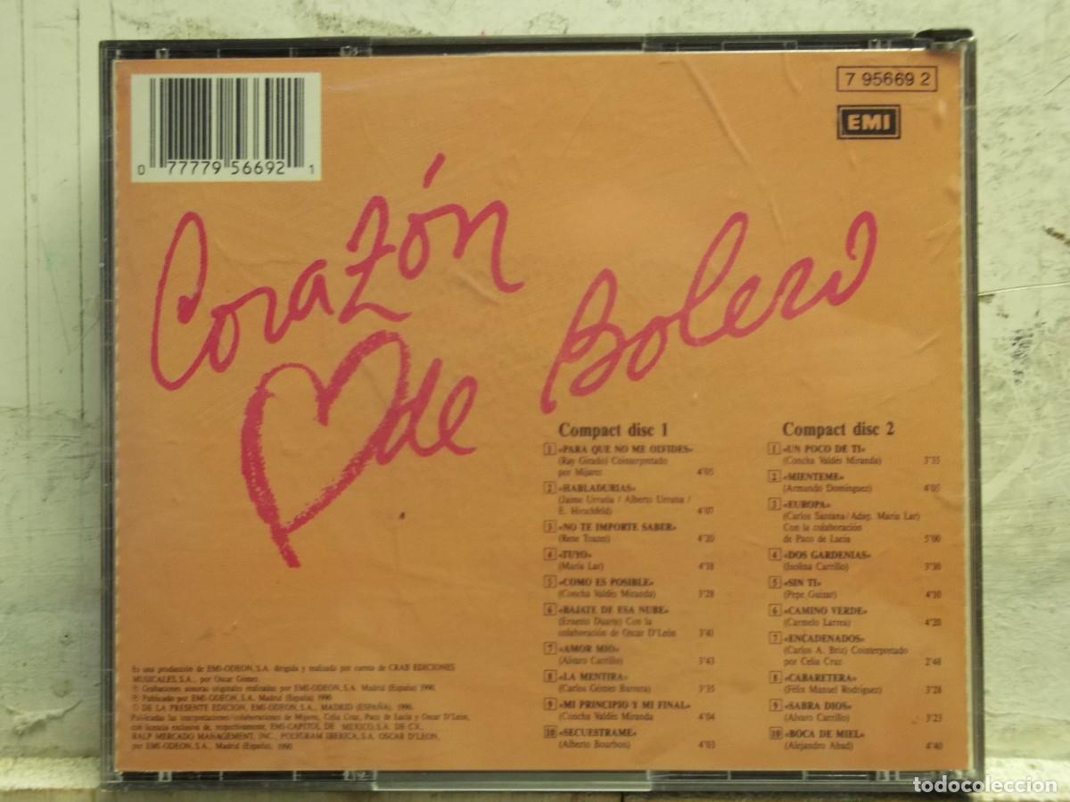 CDs de m&uacute;sica: Dyango -Coraz&oacute;n De Bolero 2 X CD - Foto 2