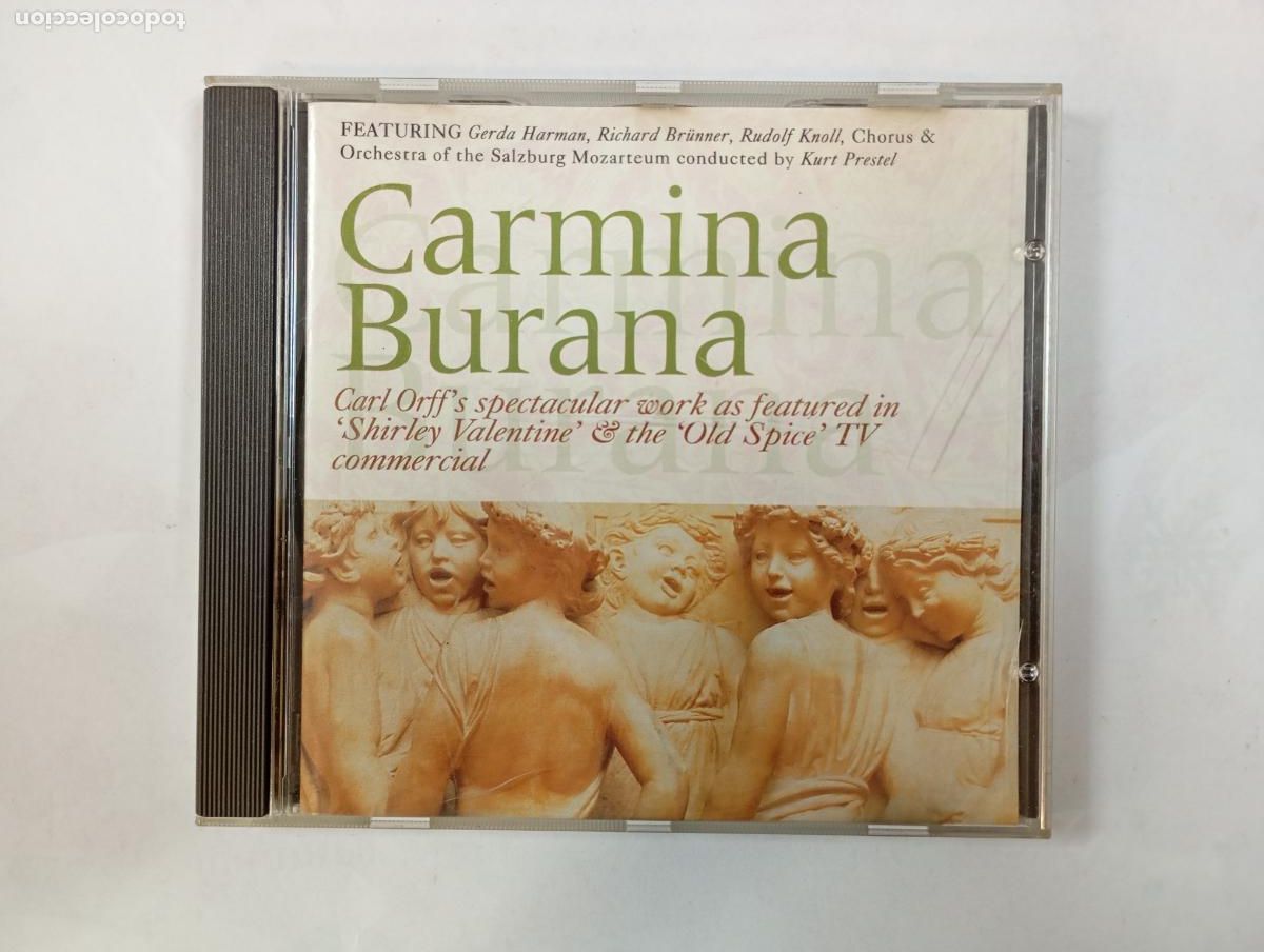 CDs de M&uacute;sica: CARMINA BURANA. CARL ORFF. SHIRLEY VALENTINE. CD. TDKV145