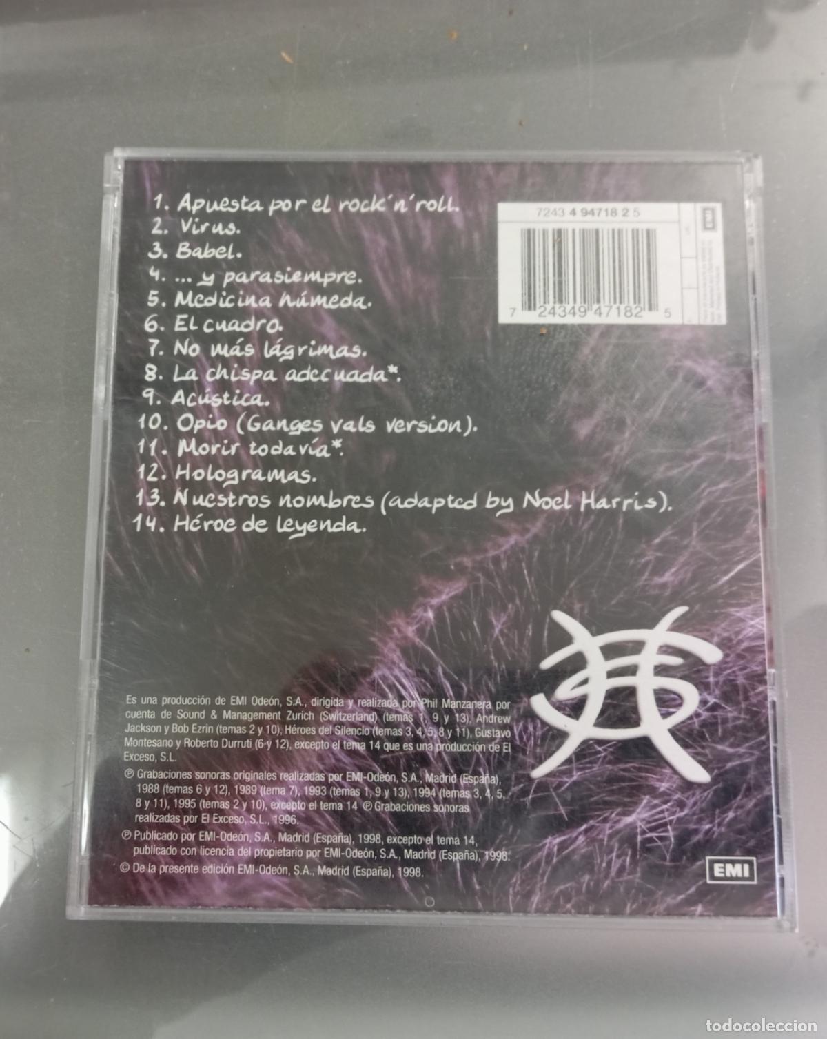 CDs de m&uacute;sica: CD Heroes del silencio - RAREZAS - Foto 3