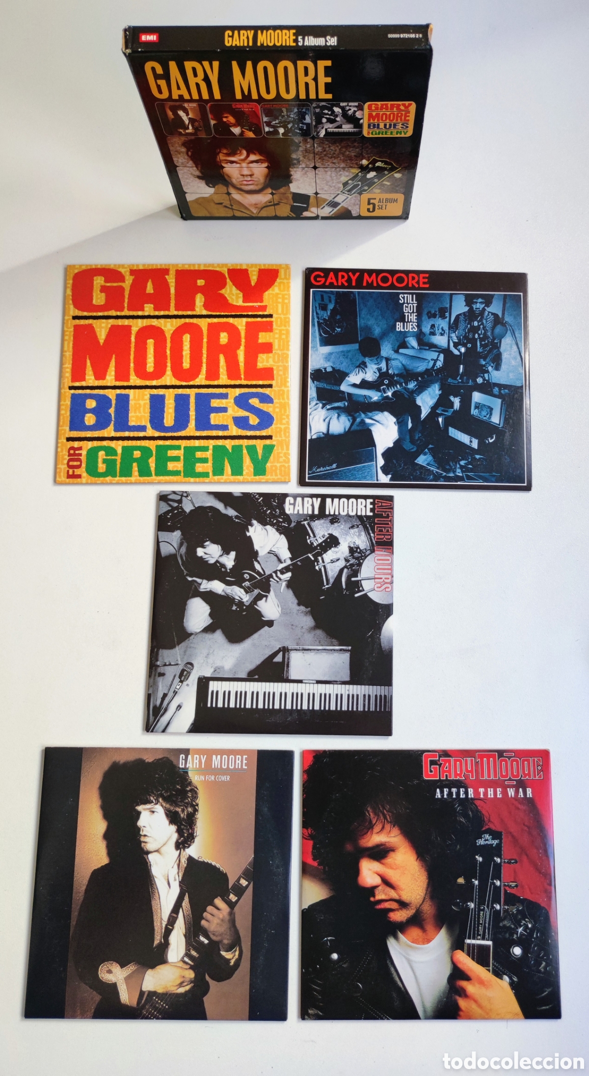CDs de M&uacute;sica: 5 CD ALBUM SET - GARY MOORE / RUN FOR COVER + AFTER THE WAR + STILL GOT THE BLUES + ... / EMI RECORD