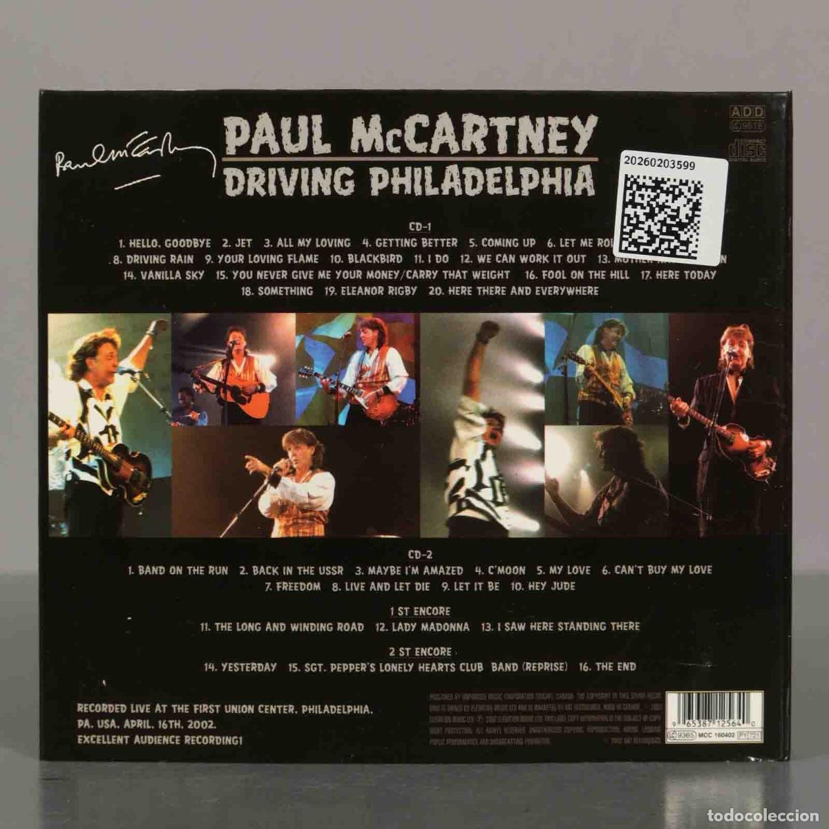 CDs de m&uacute;sica: CD. PAUL McCARTNEY - DRIVING PHILADELPHIA. - Foto 2