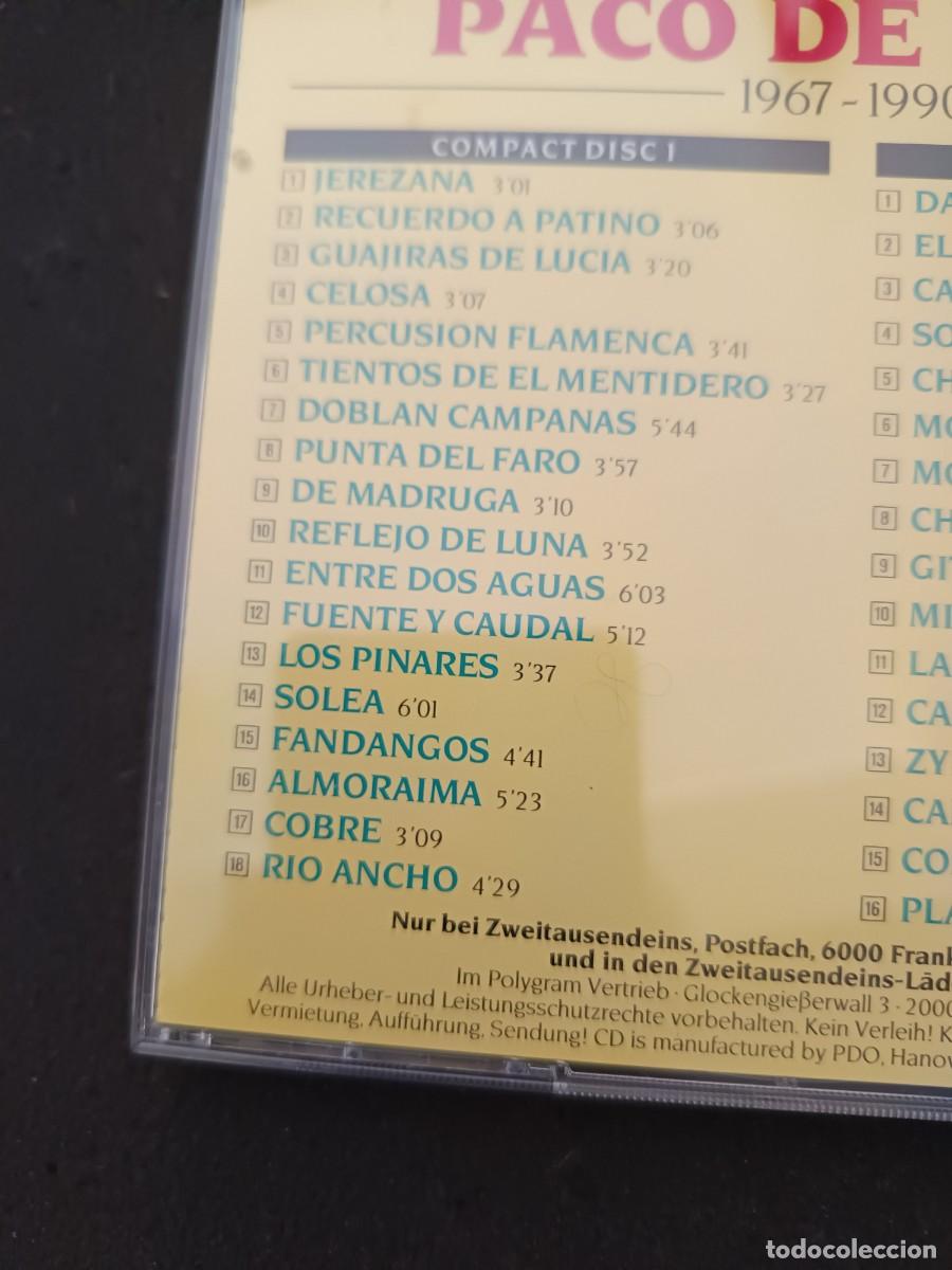CDs de m&uacute;sica: 2 CD. PACO DE LUC&Iacute;A. 1967-1990 - Foto 3