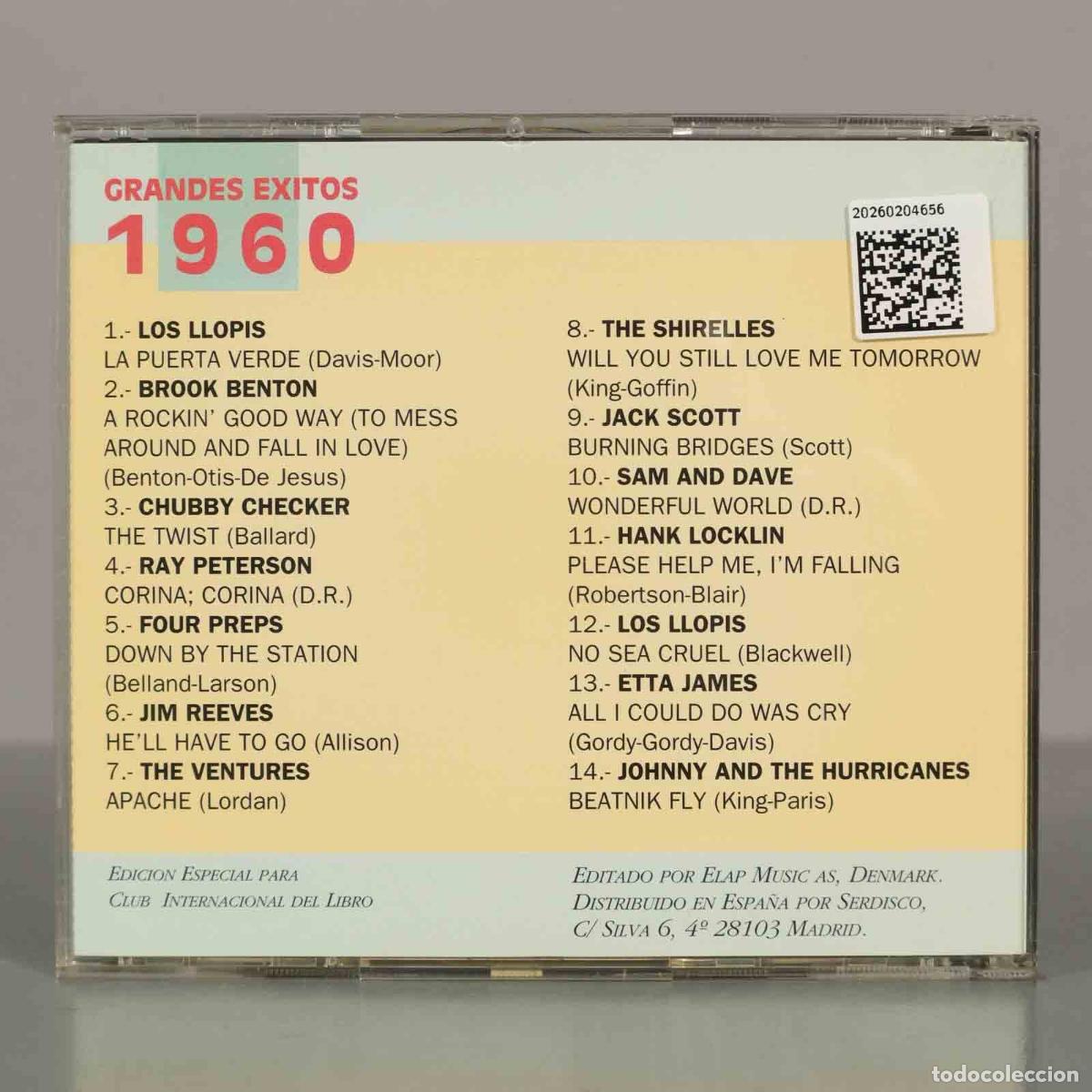 CDs de m&uacute;sica: CD. Various &ndash; Grandes Exitos 1960. - Foto 2