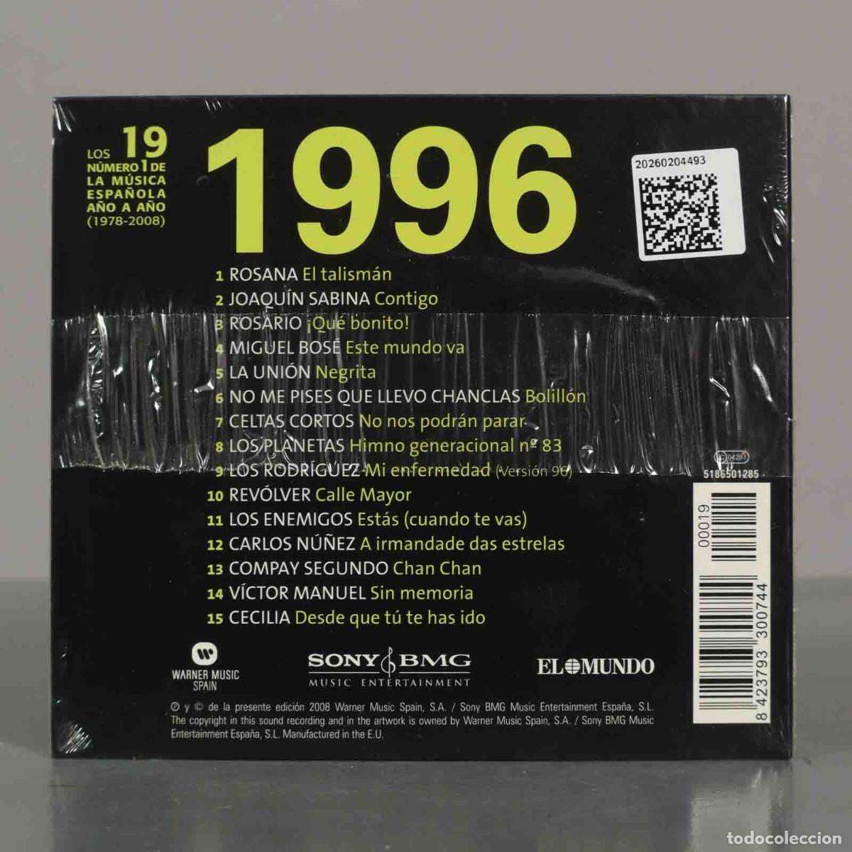 CDs de m&uacute;sica: CD. Various &ndash; 1996. Las Canciones De Nuestra Vida. PRECINTADO. - Foto 2