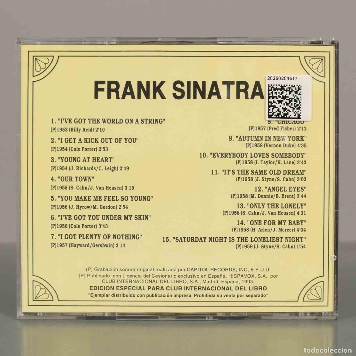 CDs de m&uacute;sica: CD. LOS 60 DE LOS 60. FRANK SINATRA. - Foto 2
