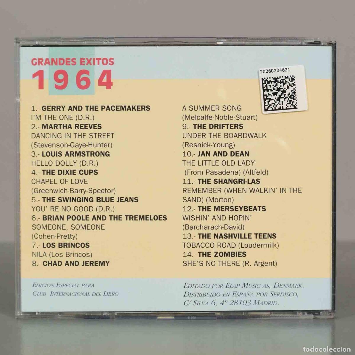 CDs de m&uacute;sica: CD. Various &ndash; Grandes Exitos 1964. - Foto 2