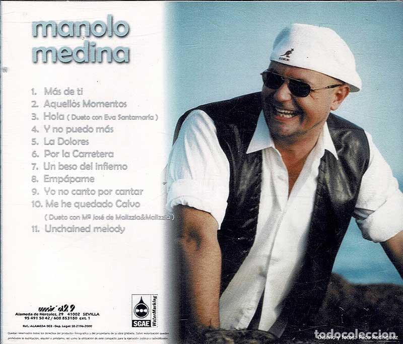 CDs de m&uacute;sica: Manolo Medina - M&aacute;s de ti. CD - Foto 2