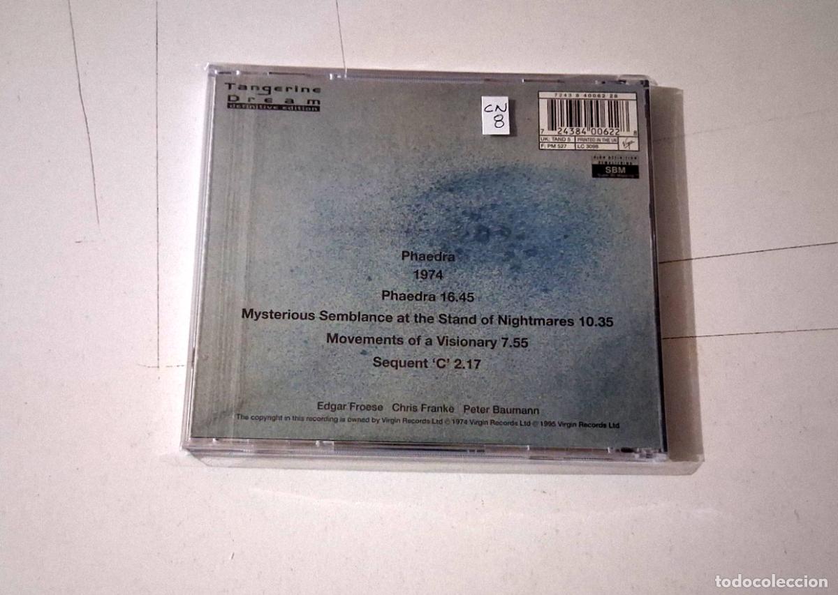 CDs de m&uacute;sica: TANGERINE DREAM &rdquo;PHAEDRA&rdquo; CD 6 TRACKS COMO NUEVO - Foto 2