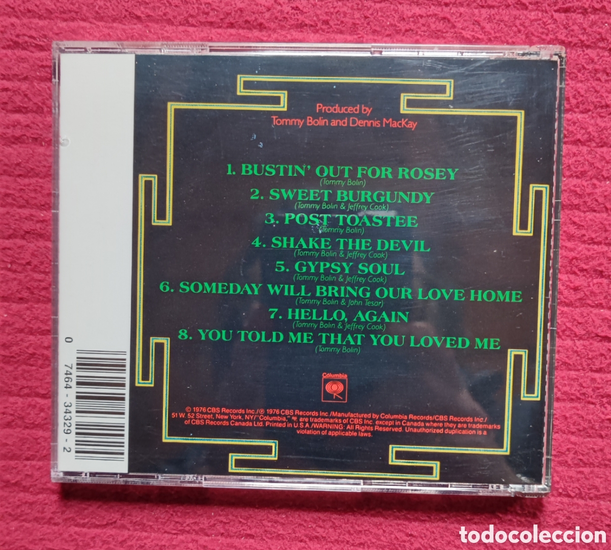 CDs de m&uacute;sica: TOMMY BOLIN: Private Eyes. - Foto 2