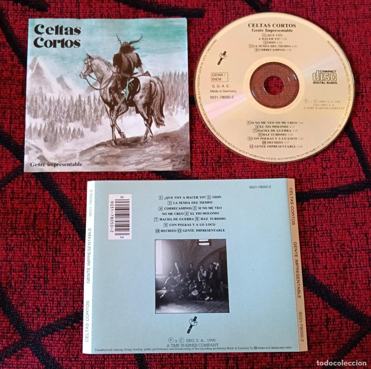 CDs de m&uacute;sica: CELTAS CORTOS ** Gente Impresentable ** CD 1990 - Foto 1