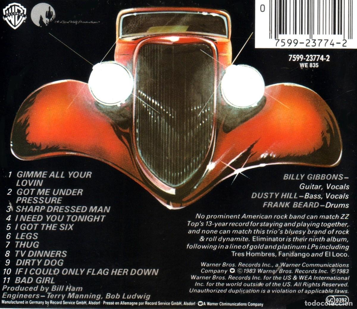 CDs de m&uacute;sica: �G84 - ZZ TOP. ELIMINATOR. CD. - Foto 2