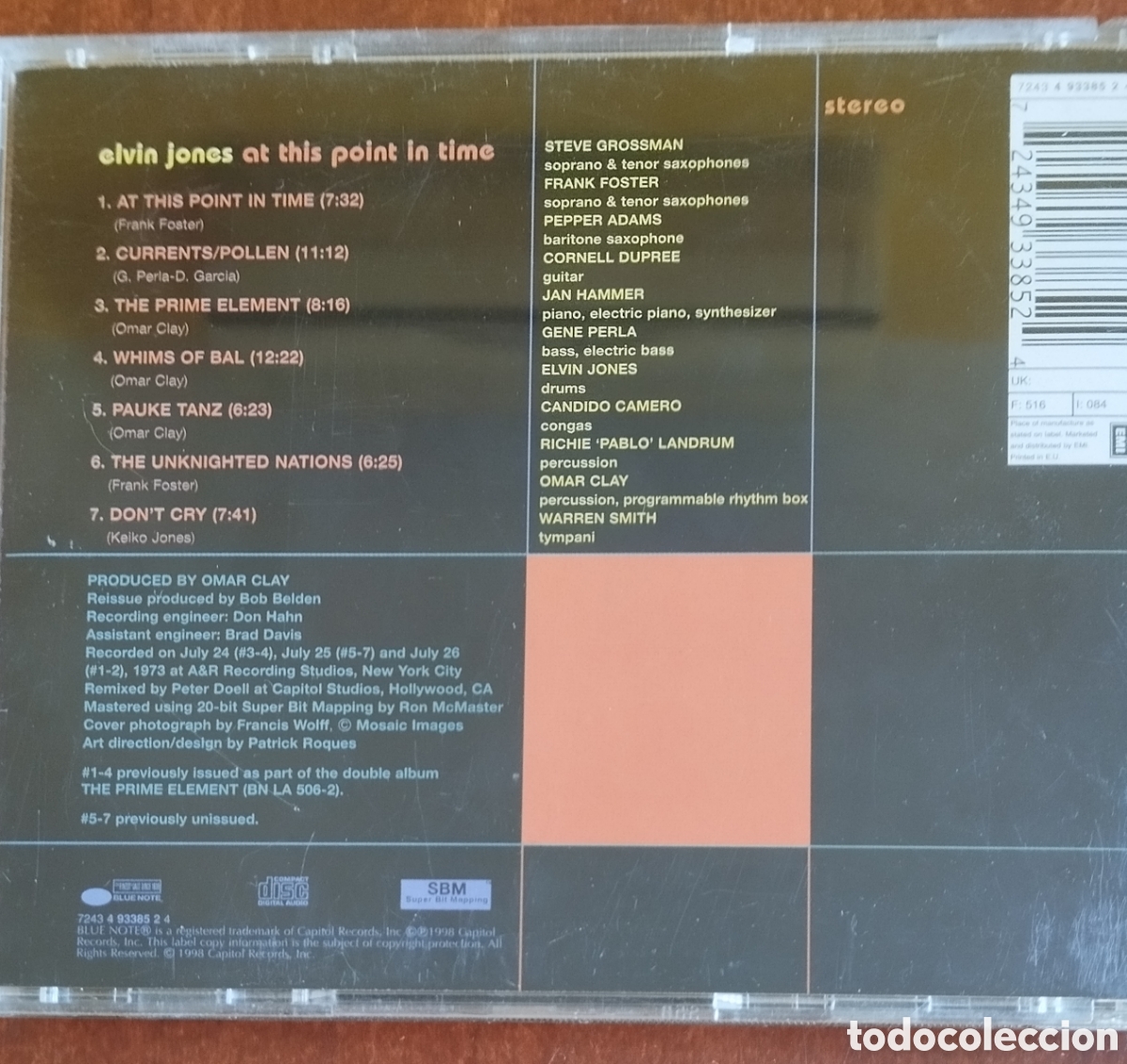 CDs de m&uacute;sica: Elvin Jones - At This Point in Time - CD - Foto 2