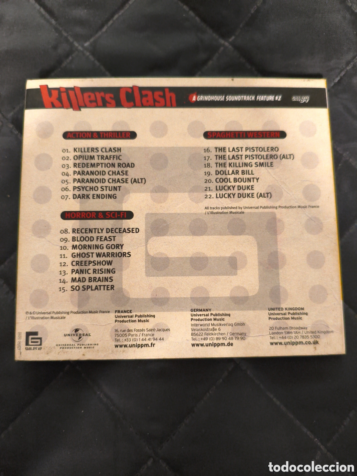 CDs de m&uacute;sica: Various&nbsp;&lrm;&ndash;&nbsp;Killers Clash (A Grindhouse Soundtrack - Feature #2) - Foto 2