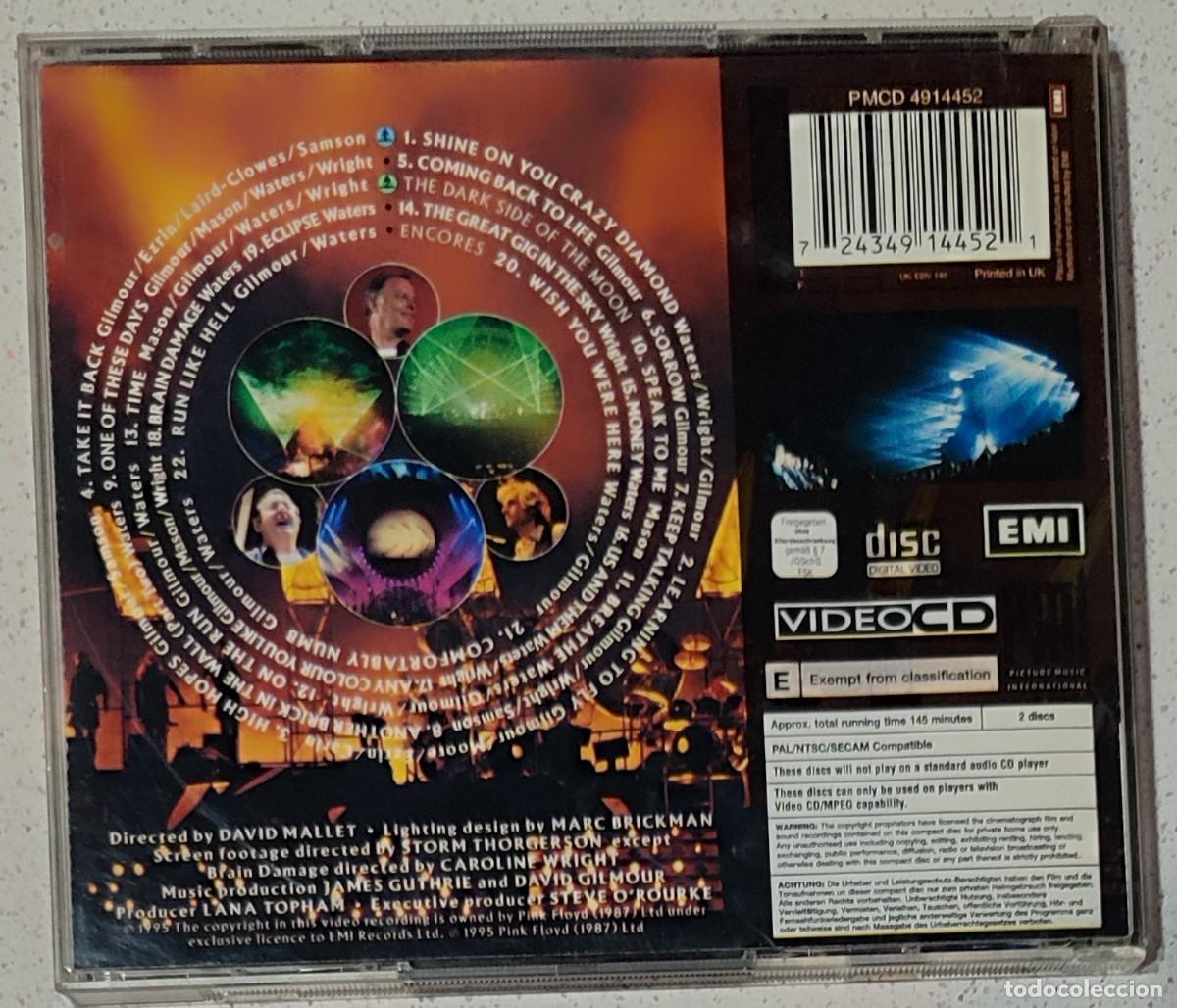 CDs de m&uacute;sica: PINK FLOYD - PULSE (2 VIDEO CD) 1987 - Foto 4