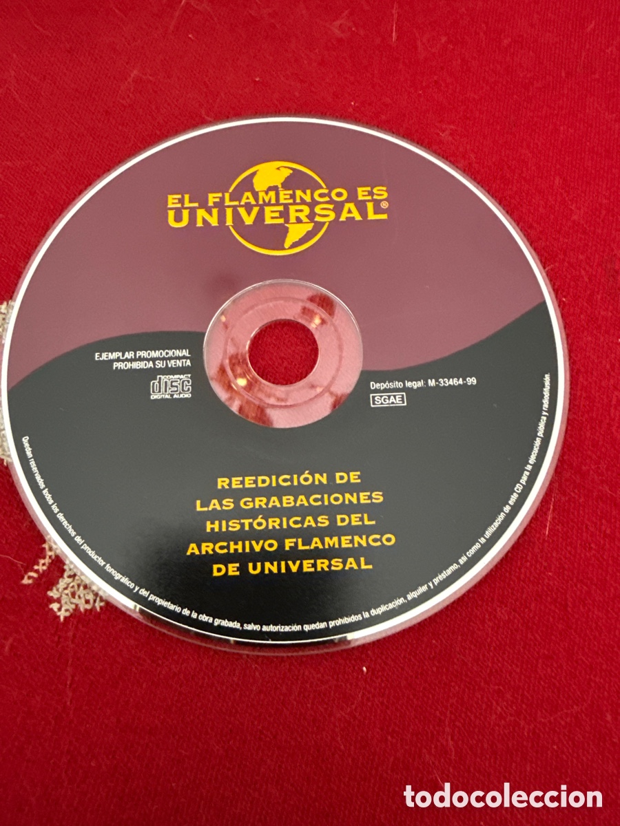 CDs de m&uacute;sica: CD El flamenco es universal. - Foto 3