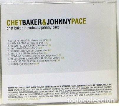 CDs de m&uacute;sica: CHET BAKER & JOHNNY PCE - CHET BAKER INTRODUCES JOHNNY PACE - CD - Foto 2