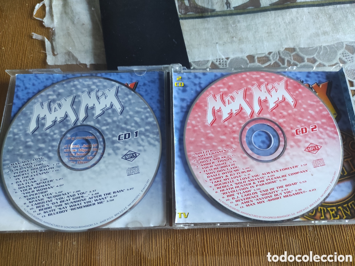 CDs de m&uacute;sica: Max Mix - El Aut&eacute;ntico Megamix - Foto 3