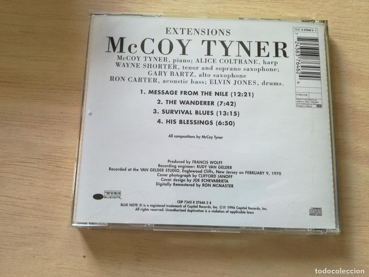 CDs de m&uacute;sica: MCCOY TYNER - EXTENSIONS - BLUE NOTE - WAYNE SHORTER ALICE COLTRANE - Foto 3