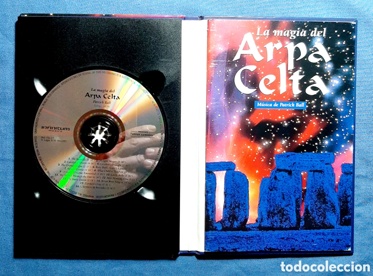CDs de m&uacute;sica: LA MAGIA DEL ARPA CELTA. PATRICK BALL. LIBRO/CD. 1997. CD. RARO. - Foto 2