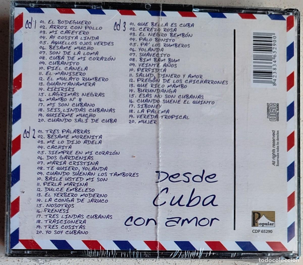 CDs de m&uacute;sica: VARIOS - DESDE CUBA CON AMOR (3CD) PRECINTADO - Foto 2