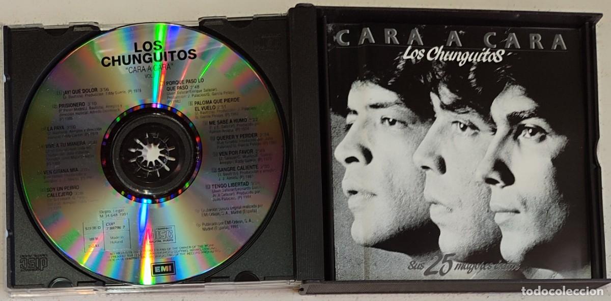 CDs de m&uacute;sica: LOS CHUNGUITOS - CARA A CARA (2CD) 1991 - 25 EXITOS - Foto 2
