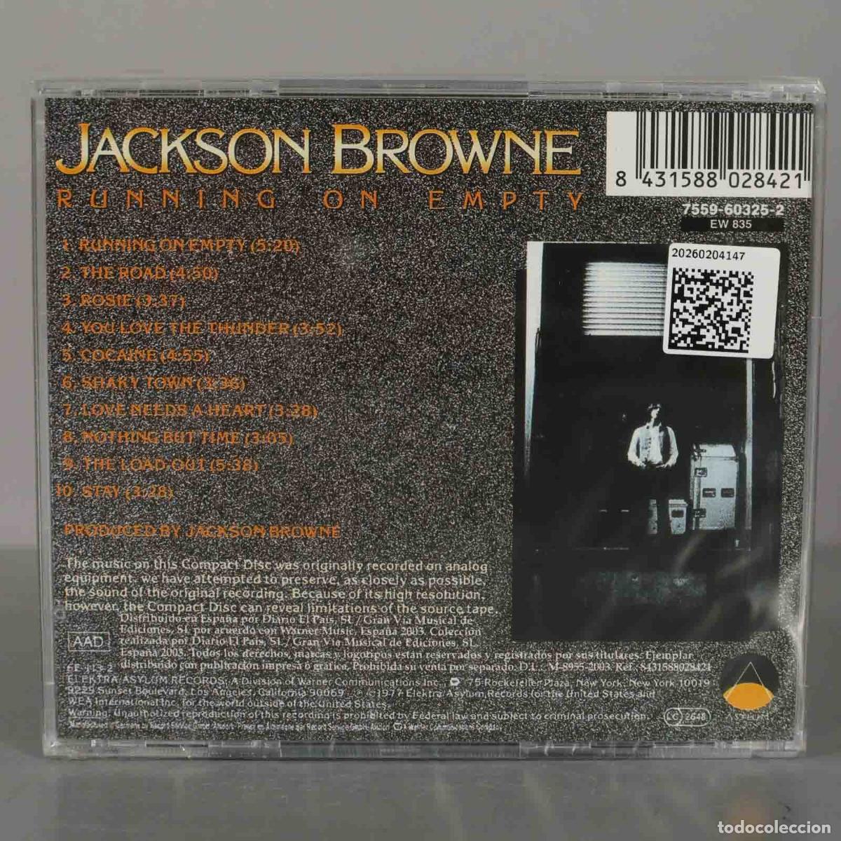 CDs de m&uacute;sica: CD. Jackson Browne &ndash; Running On Empty. PRECINTADO. - Foto 2