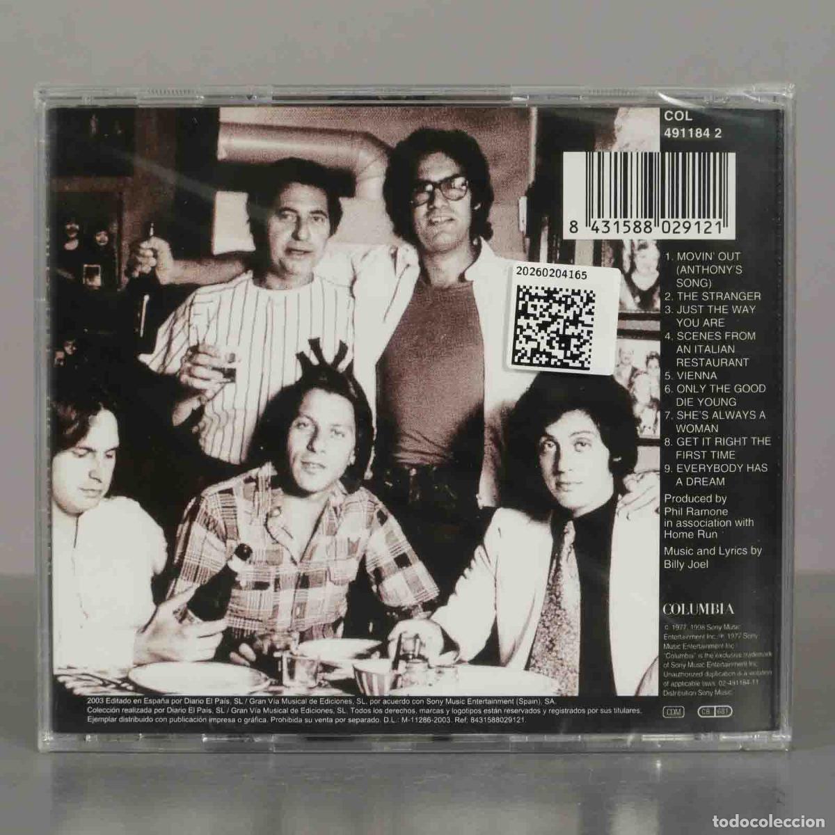 CDs de m&uacute;sica: CD. Billy Joel &ndash; The Stranger. PRECINTADO. - Foto 2