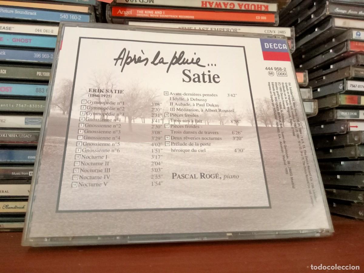 CDs de m&uacute;sica: Satie &lrm;&ndash; Apr&egrave;s la Pluie...- cd Spain 1995 - Foto 2