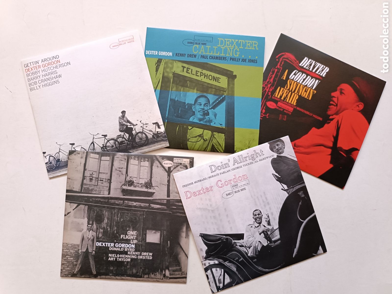 CDs de M&uacute;sica: 5 CD: DEXTER GORDON - 5 Original Albums: Doin' Allright, Dexter Calling, A Swingin' Affair + 2