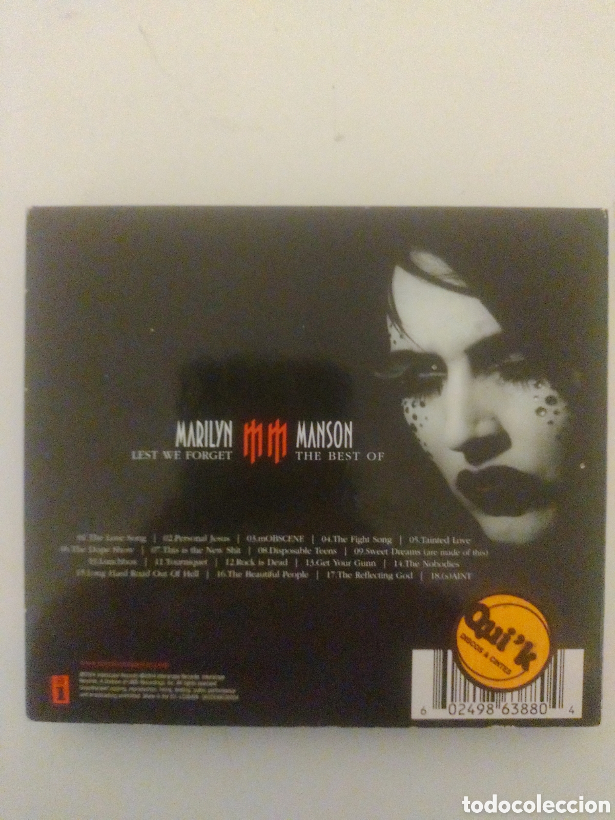 CDs de m&uacute;sica: CD M&aacute;s DVD Marilyn Manson - Foto 2