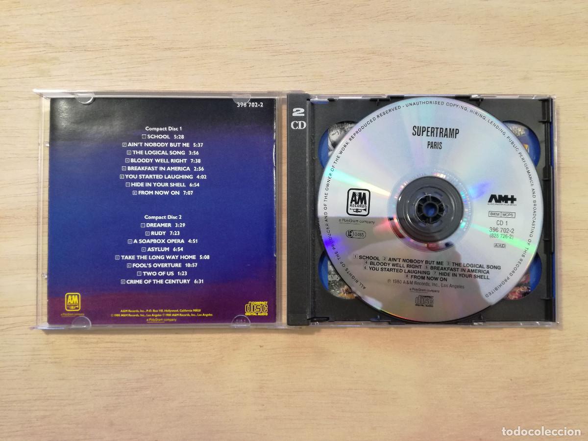CDs de m&uacute;sica: SUPERTRAMP - PARIS - 2XCD - - Foto 2