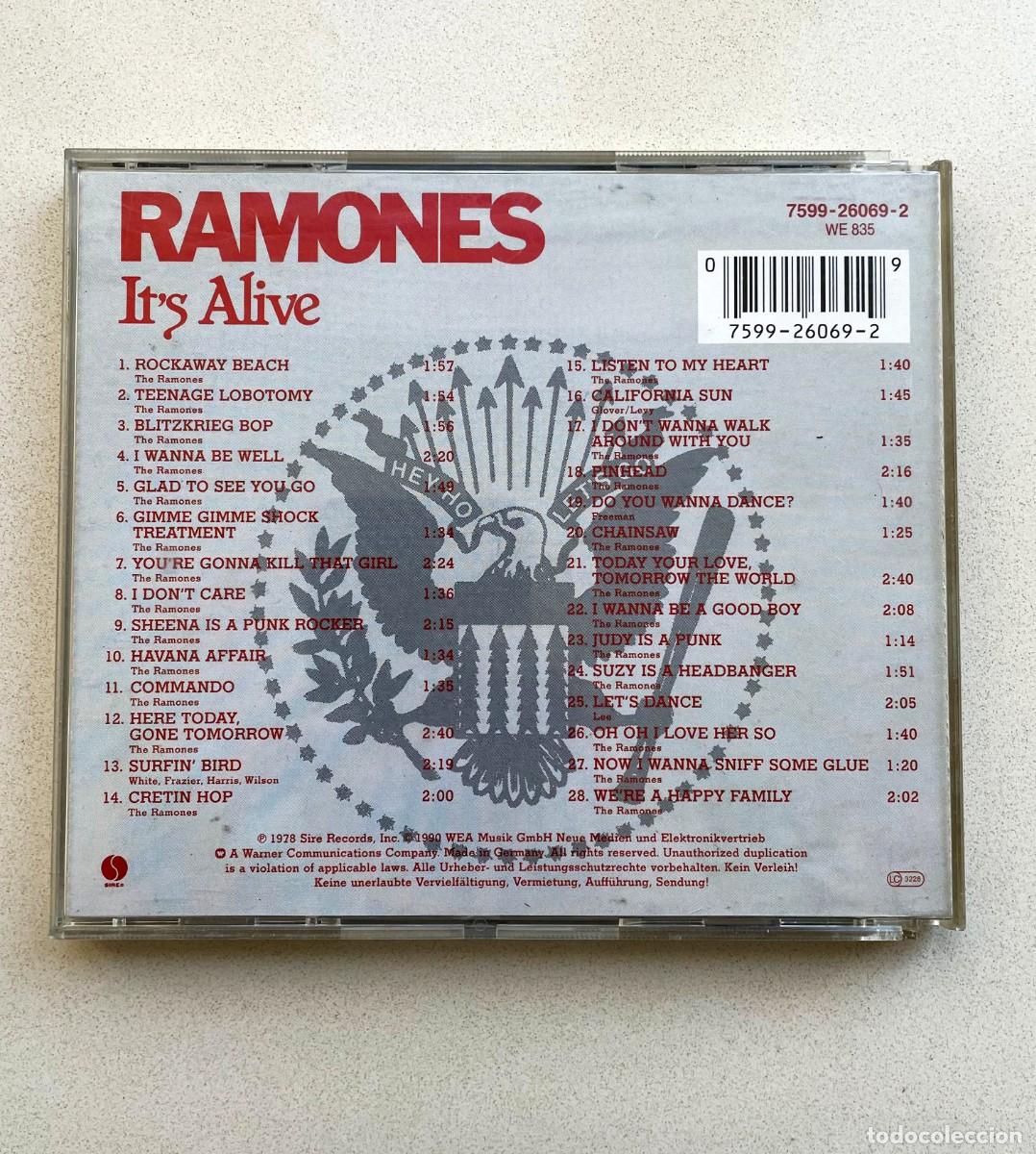 CDs de m&uacute;sica: Ramones - Its Alive (CD) - Foto 2