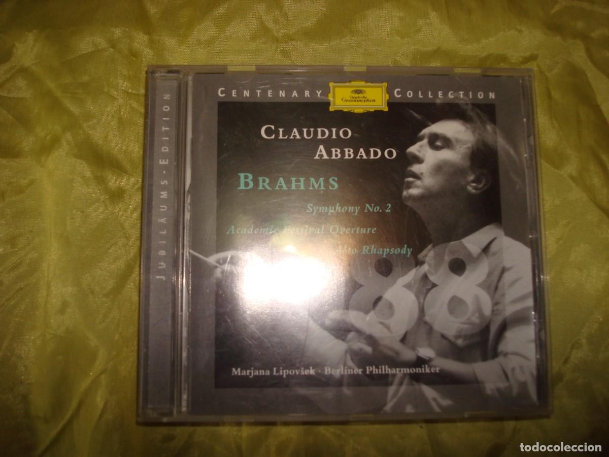 CDs de m&uacute;sica: 1988. CLAUDIO ABBADO. BRAHMS. SYMPHONY No 2. CENTENARY COLLECTION. CD. IMPECABLE - Foto 1