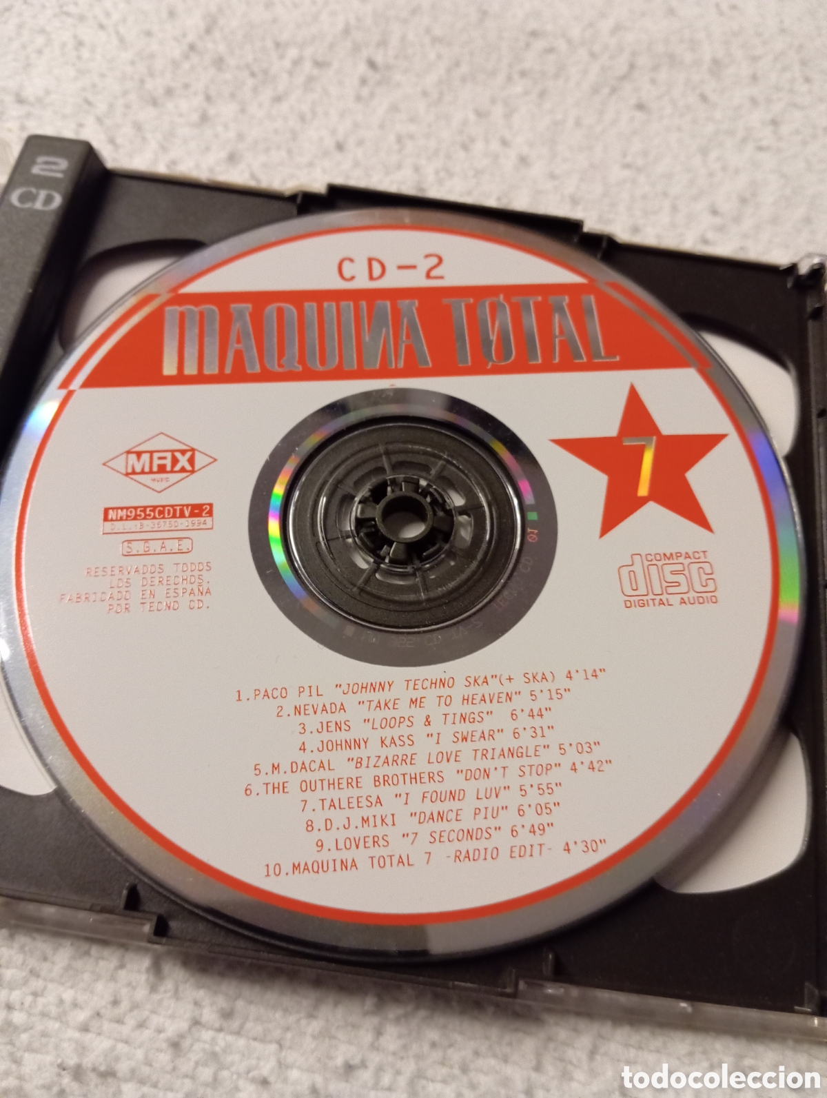 CDs de m&uacute;sica: CD M&Aacute;QUINA TOTAL 7 2 DISCOS - Foto 6