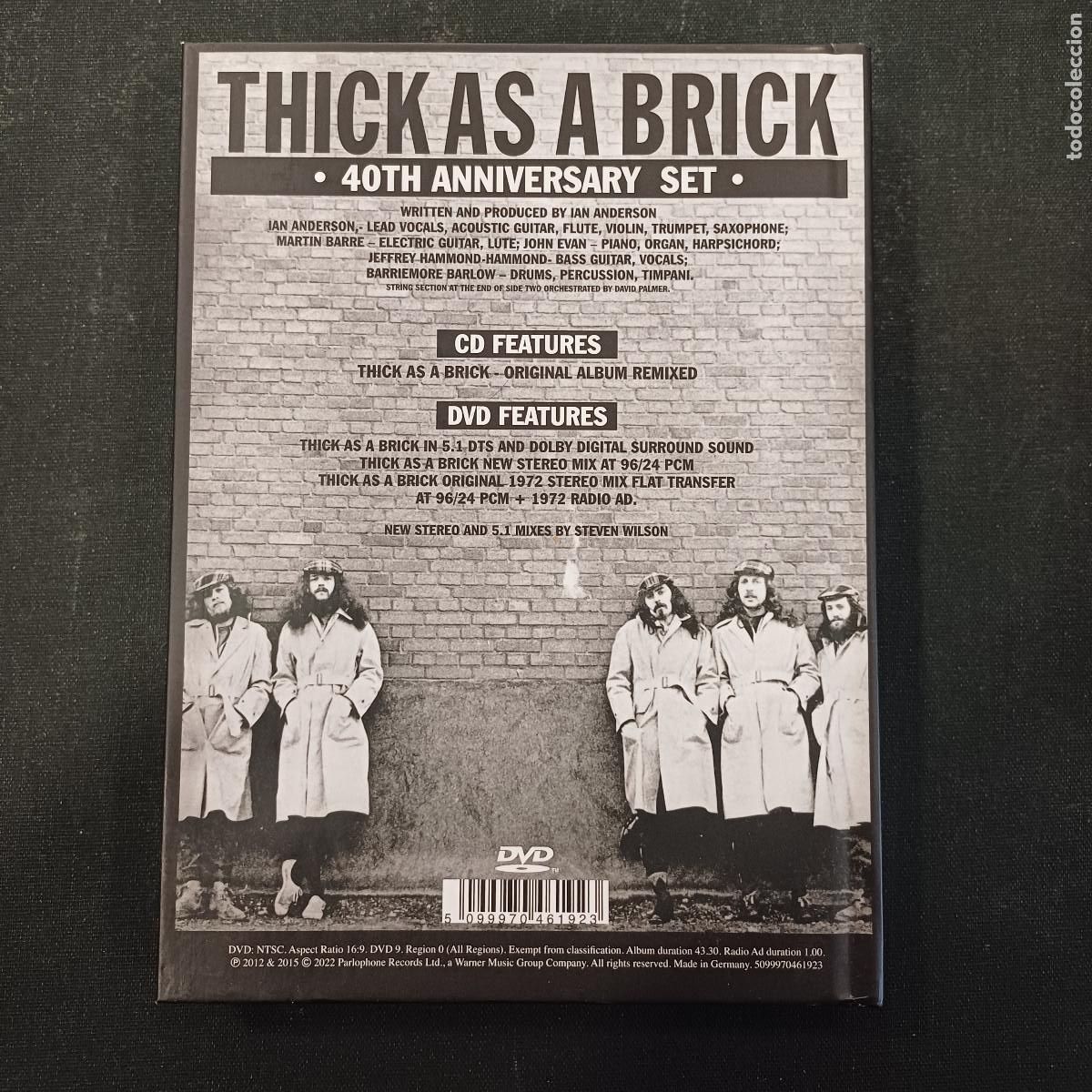 CDs de m&uacute;sica: JETHRO TULL/THICK AS A BRICK/40TH ANNYVERSARY SET/CD + DVD. - Foto 8