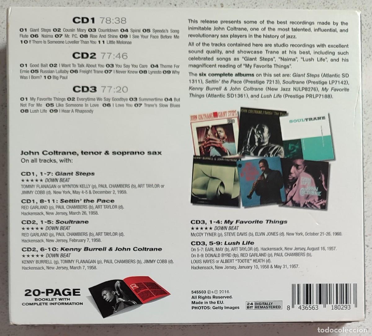 CDs de m&uacute;sica: JOHN COLTRANE -ESSENTIAL ORIGINAL ALBUMS (3CD) 2016 - Foto 2