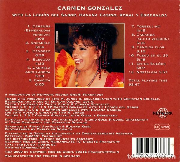 CDs de m&uacute;sica: Carmen Gonzalez &ndash; Caramba - digipack + Libreto - Foto 2