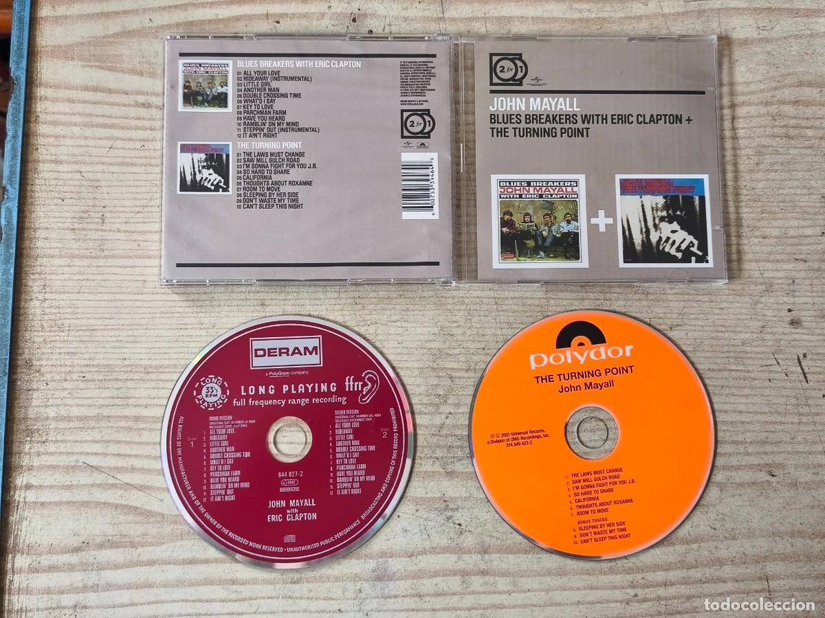 CDs de m&uacute;sica: John Mayall - Blues Breakers with Eric Clapton + The Turning Point - 2 CD - Foto 1