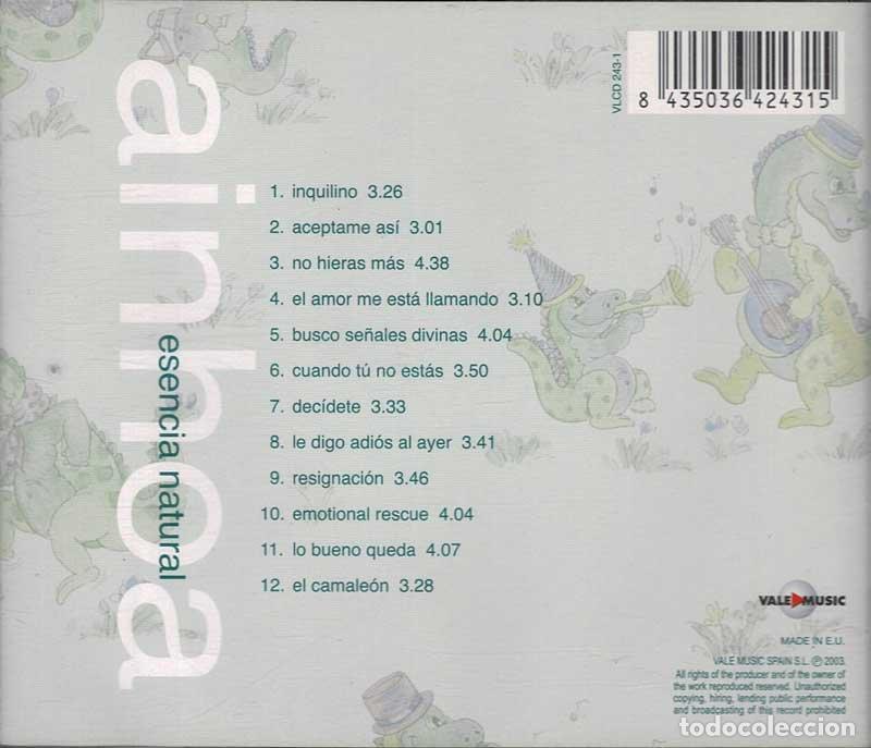 CDs de m&uacute;sica: Ainhoa - Esencia Natural. CD - Foto 2