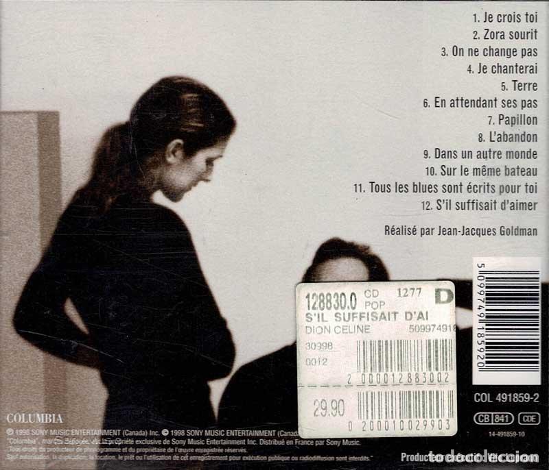 CDs de m&uacute;sica: C&eacute;line Dion - SIl Suffisait DAimer. CD - Foto 2