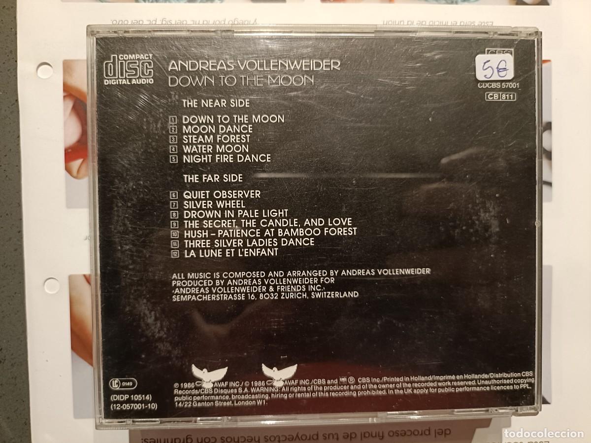 CDs de m&uacute;sica: Andreas Vollenweider - Down to the moon - CD. - Foto 2