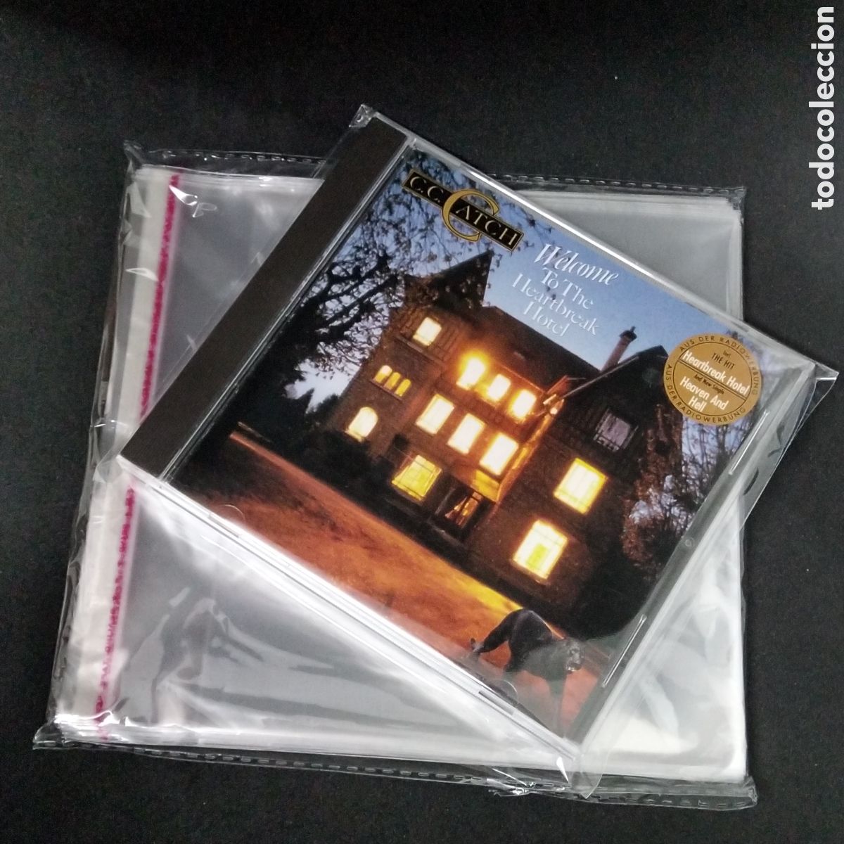 CDs de M&uacute;sica: 100 FUNDAS NUEVAS TRANSPARENTES DE PL&Aacute;STICO PARA CD CON CAJA - CON CIERRE ADHESIVO