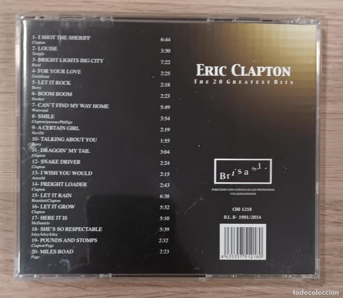 CDs de m&uacute;sica: CD COMPACT DISC LP ERIC CLAPTON THE 20 GREATHES HITS - Foto 2