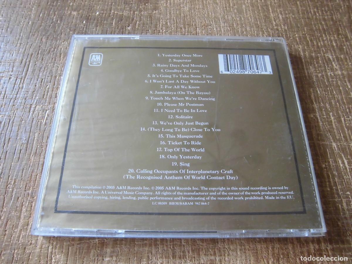 CDs de m&uacute;sica: CD CARPENTERS GOLD GREATEST HITS - Foto 2