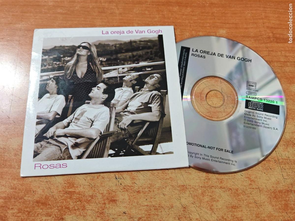 CDs de M&uacute;sica: LA OREJA DE VAN GOGH Rosas CD SINGLE PROMO CARTON DEL A&Ntilde;O 2003 AMAIA MONTERO 1 TEMA