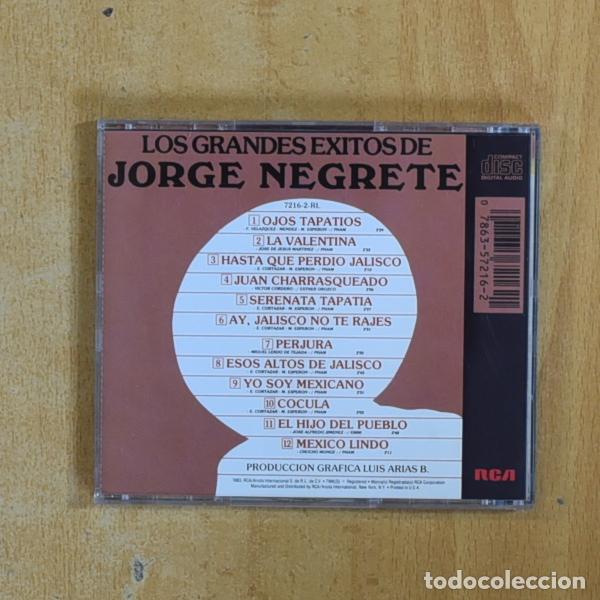 CDs de m&uacute;sica: JORGE NEGRETE - LOS GRANDES EXITOS - CD - Foto 2