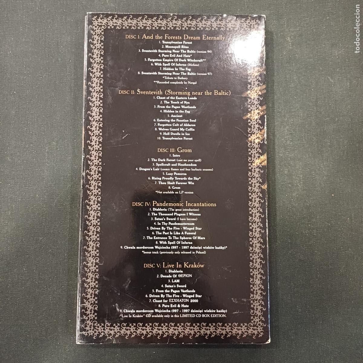 CDs de m&uacute;sica: BEHEMOTH/HISTORICA/BOX SET CD 5 DISCOS METAL. - Foto 8