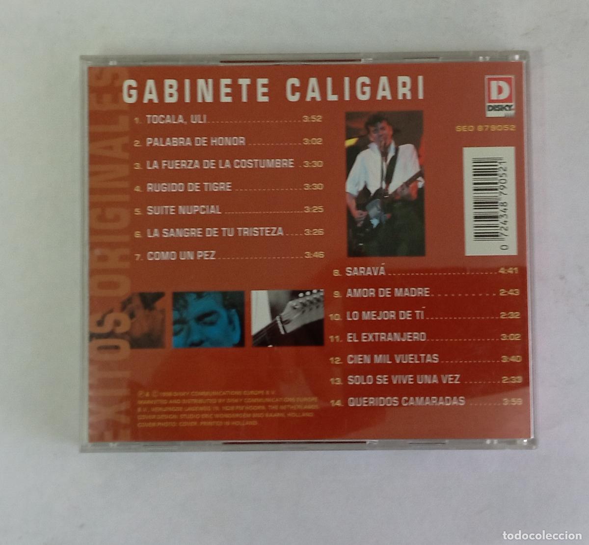 CDs de m&uacute;sica: CD Gabinete Caligari &Eacute;xitos Originales - 1998 - Foto 2