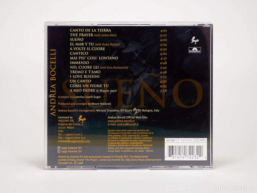 CDs de m&uacute;sica: CD Andrea Bocelli - Sue&ntilde;o - Polydor 1999 - MINT - Foto 2