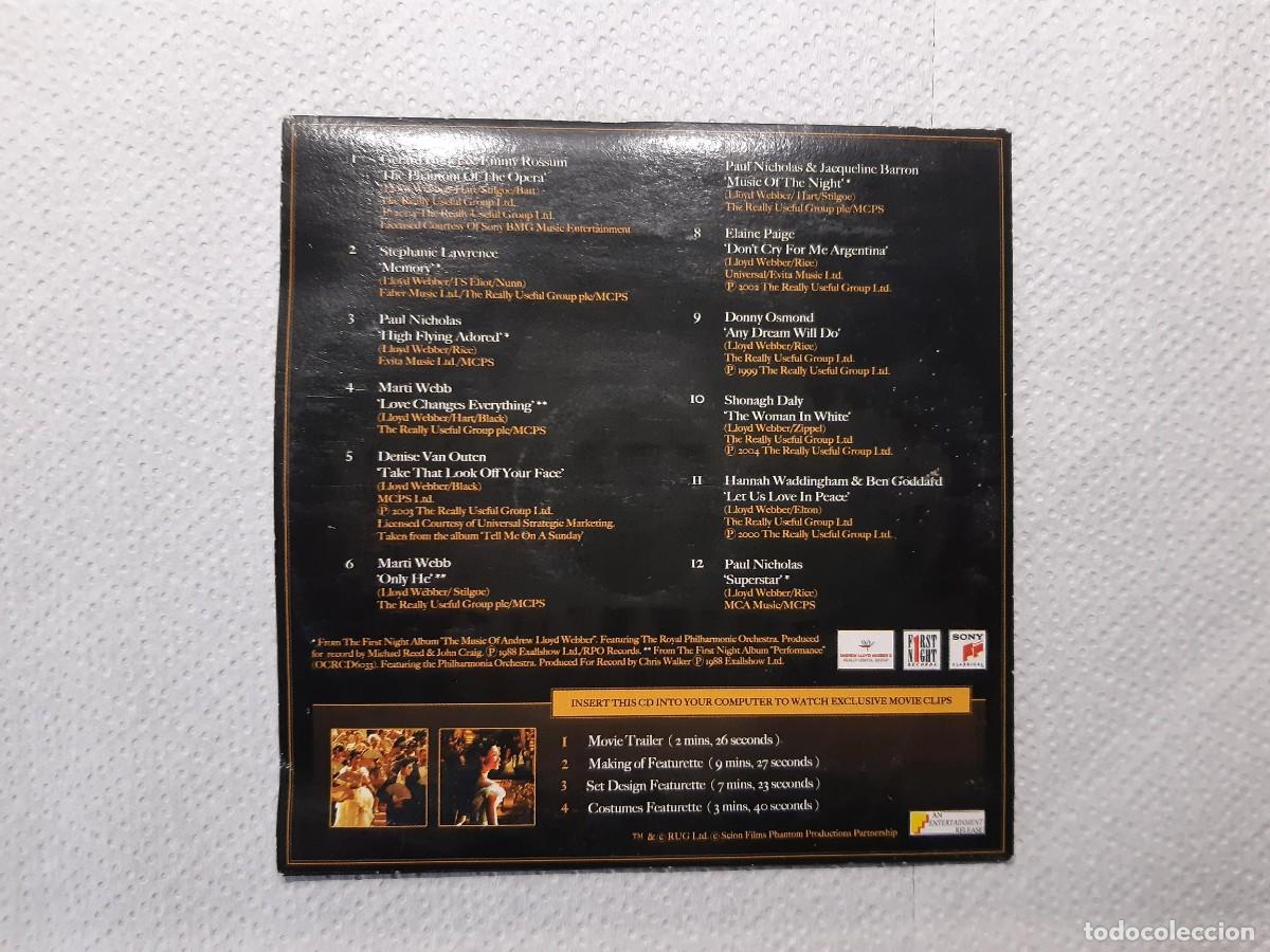 CDs de m&uacute;sica: EL FANTASMA DE LA OPERA CD - Foto 3
